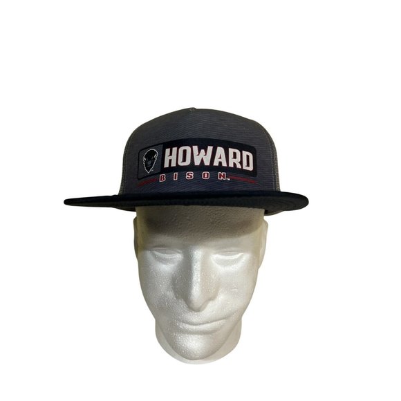 NEW Howard University Bison Colosseum Athletics Navy Mesh Snapback Hat Cap OSFM - Picture 4 of 7